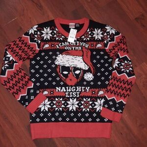 Marvel Spider Man Ugly Christmas Sweater I Can Get You On The Naughty List